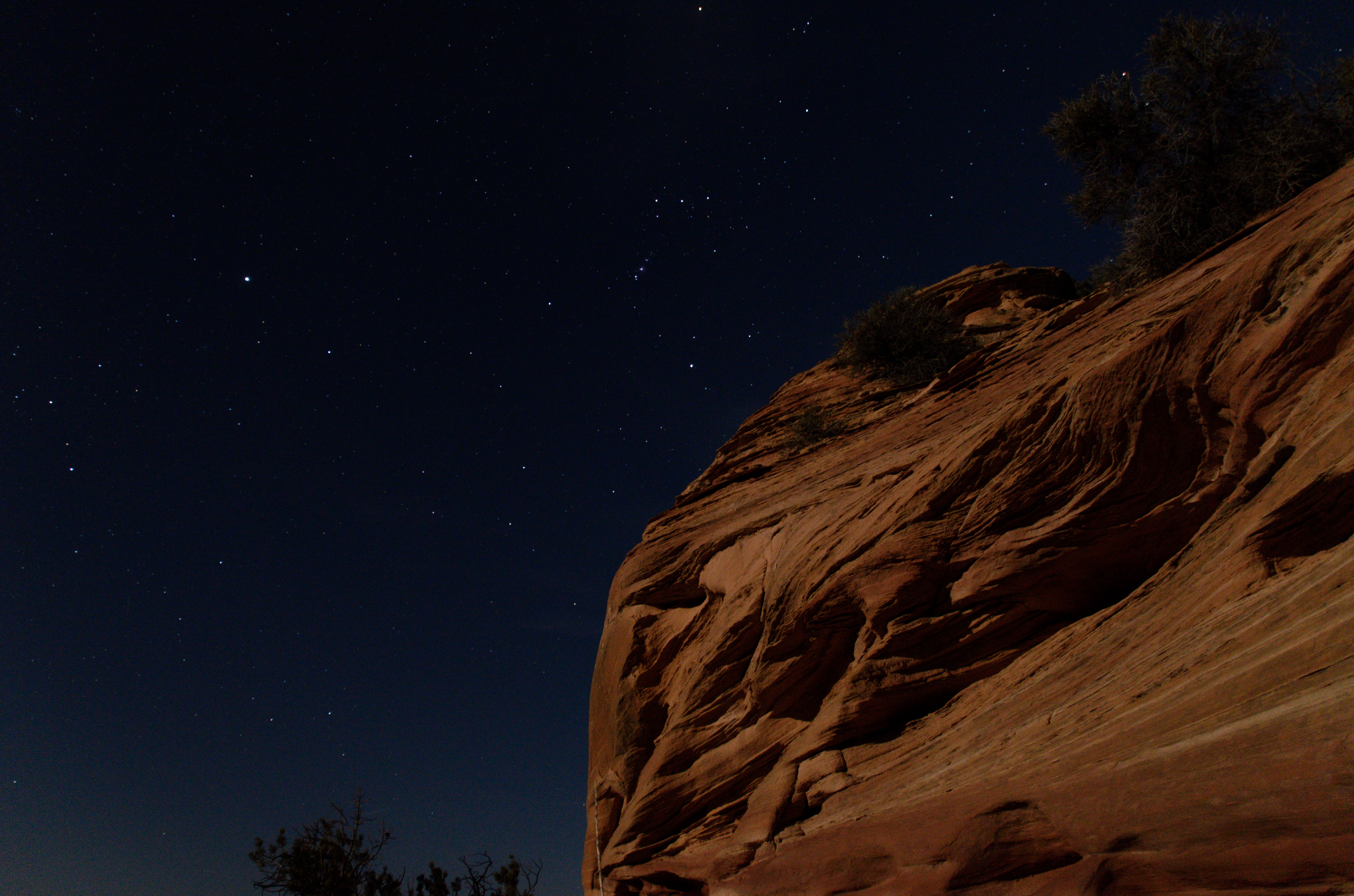 Milky Way galaxy visible over Natural Bridges National Monument in Utah