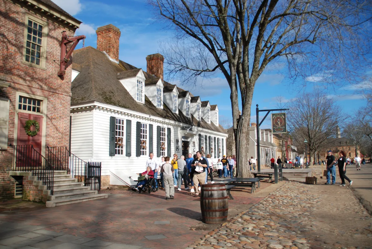 Duke of Gloucester Street in Colonial Williamsburg, Virginia