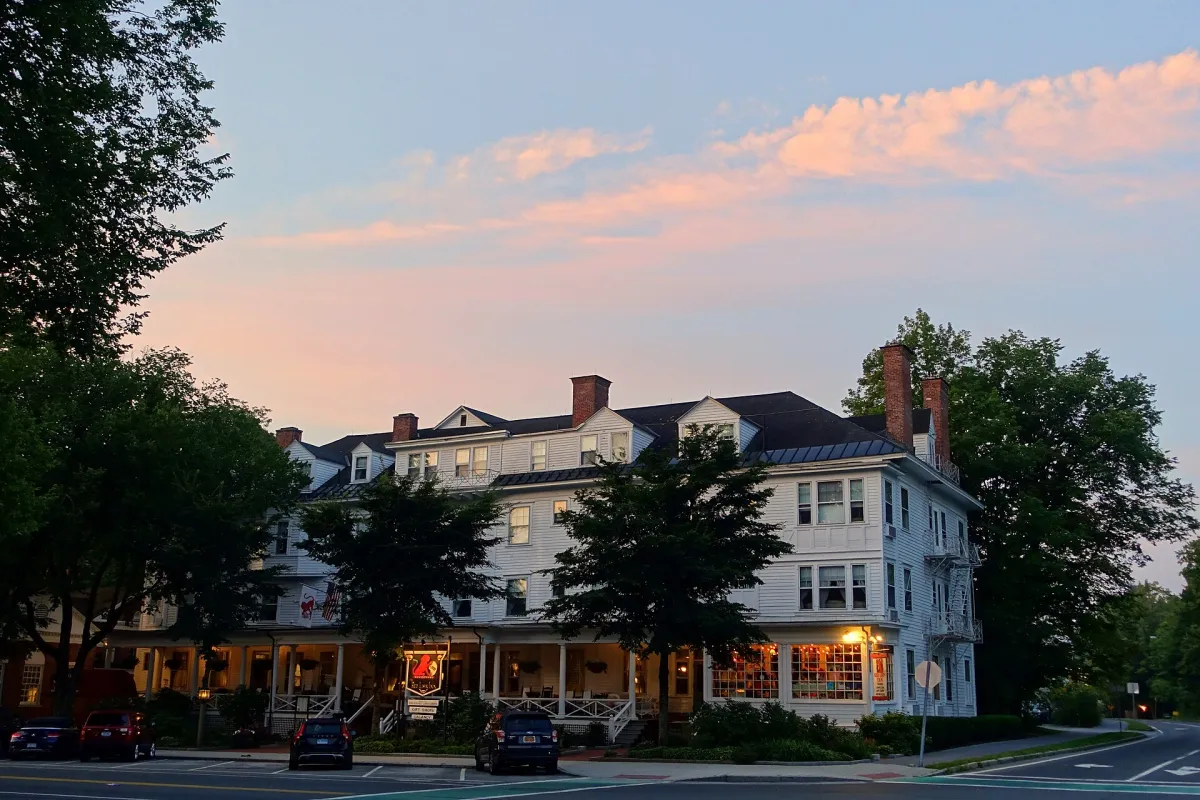 The Red Lion Inn on Main Street in Stockbridge, Massachusetts