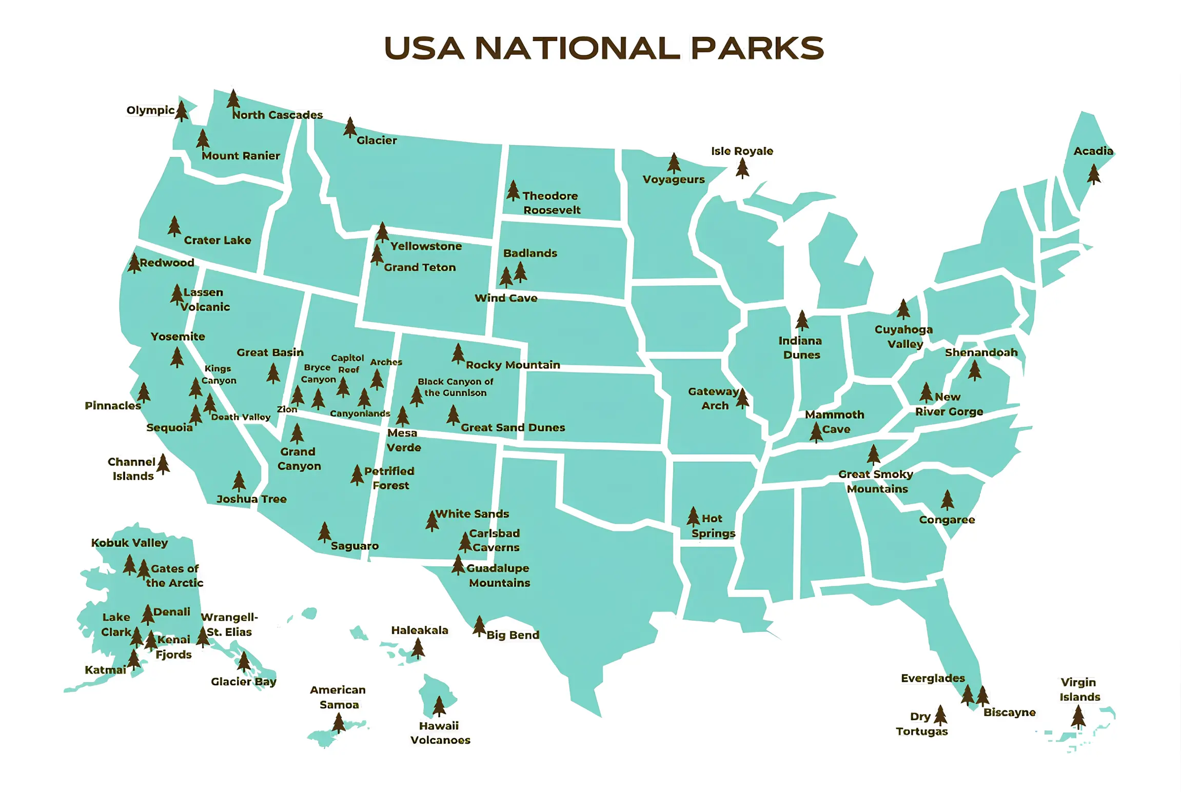 National Parks Map