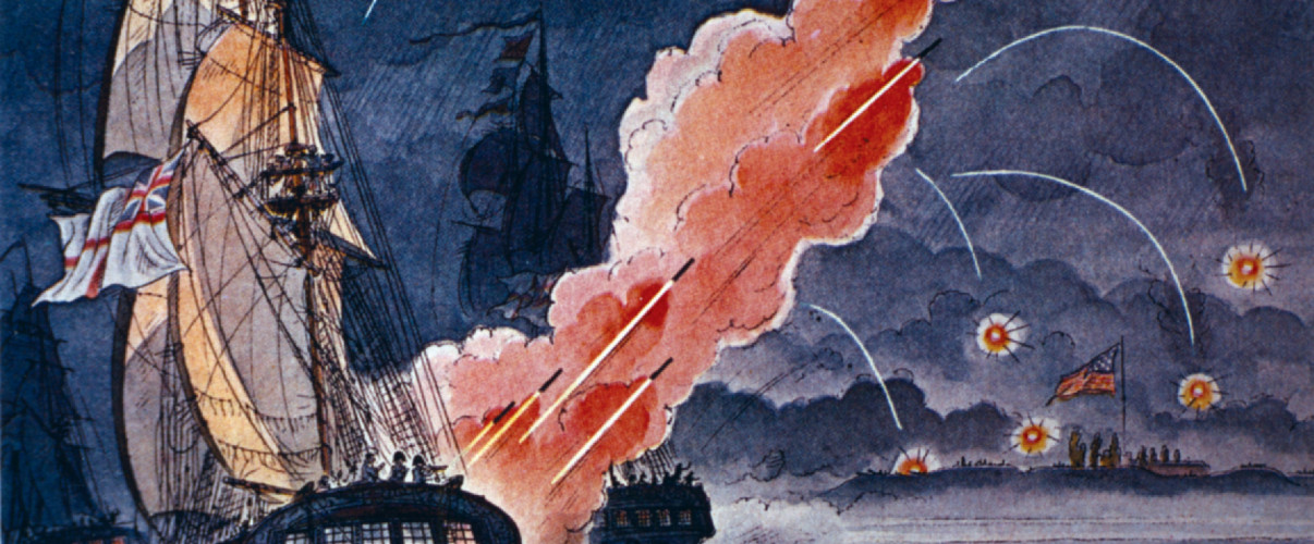 Fort McHenry flag battle The American flag flying over Fort McHenry during the Battle of Baltimore