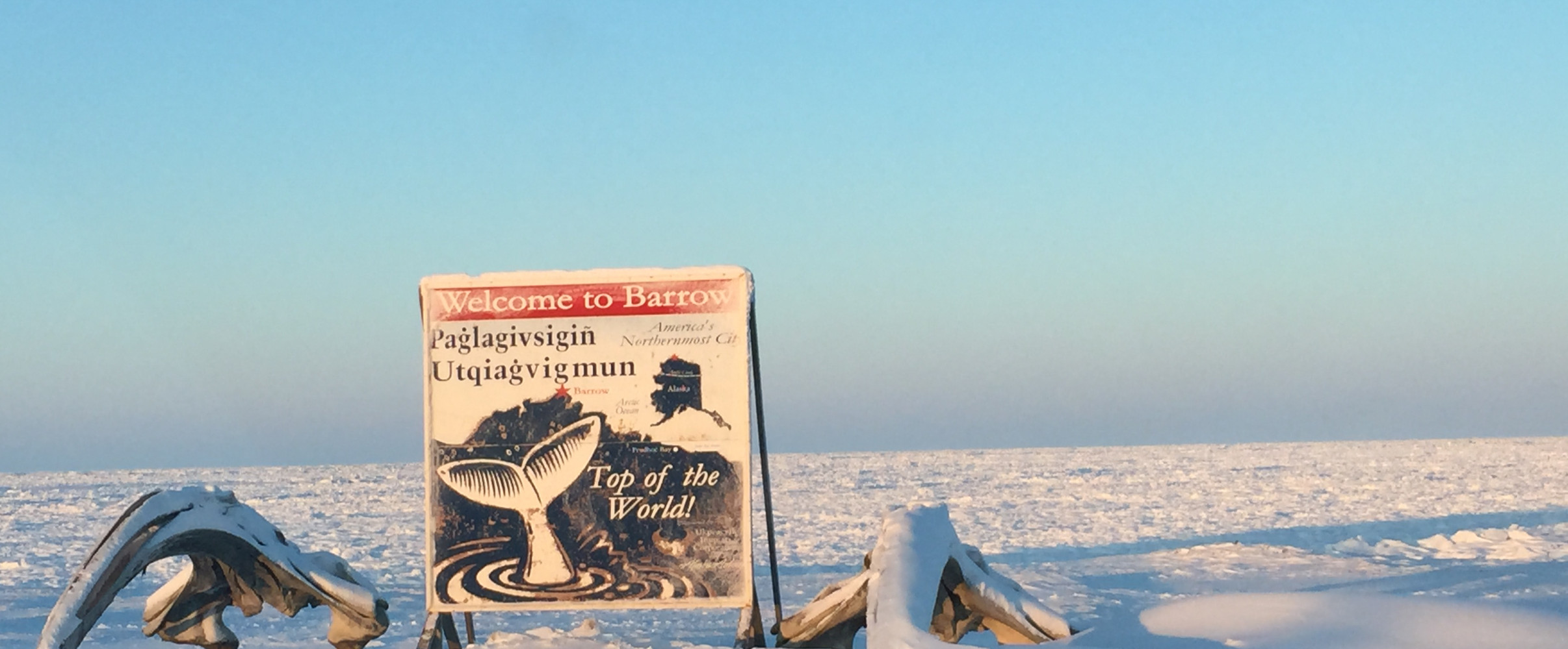 Barrow Alaska winter Snow-covered buildings in Utqiagvik (formerly Barrow), Alaska during winter