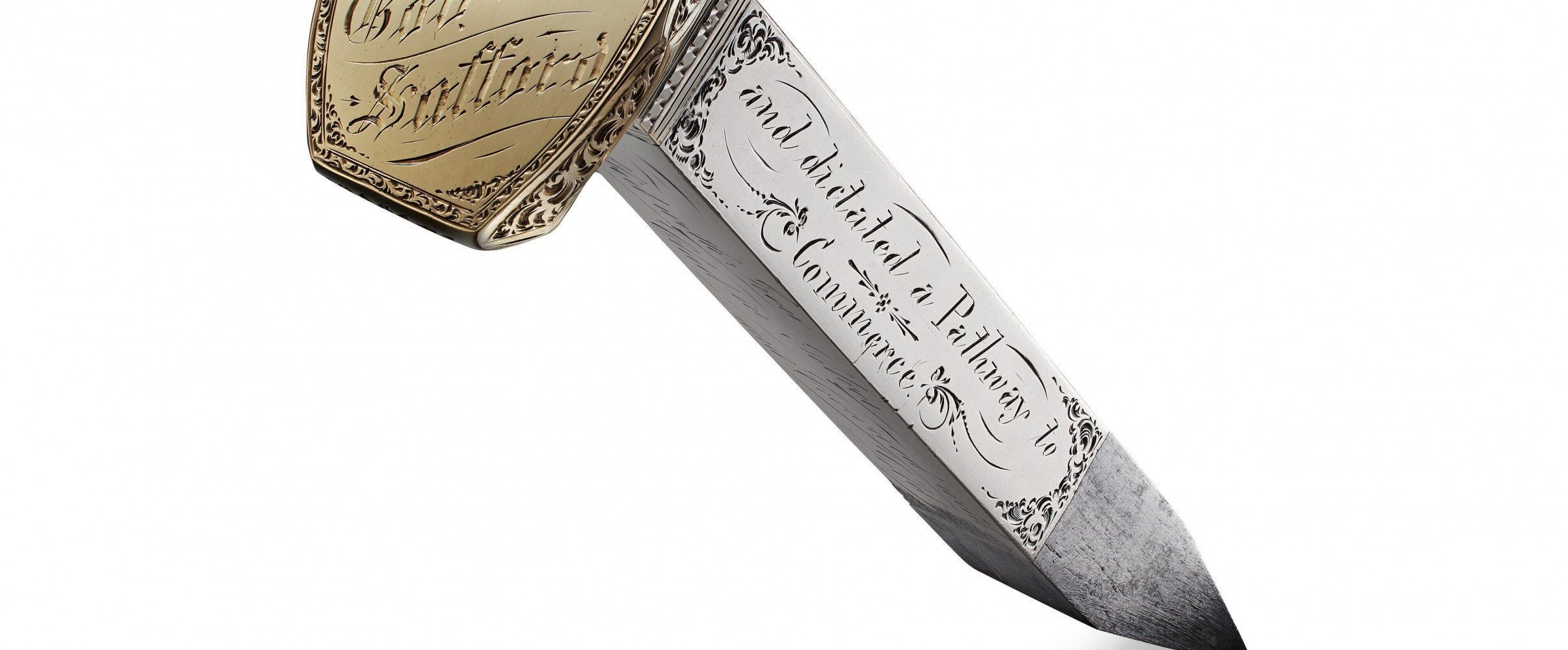 Historic photograph of the Golden Spike ceremony at Promontory Summit, Utah, 1869