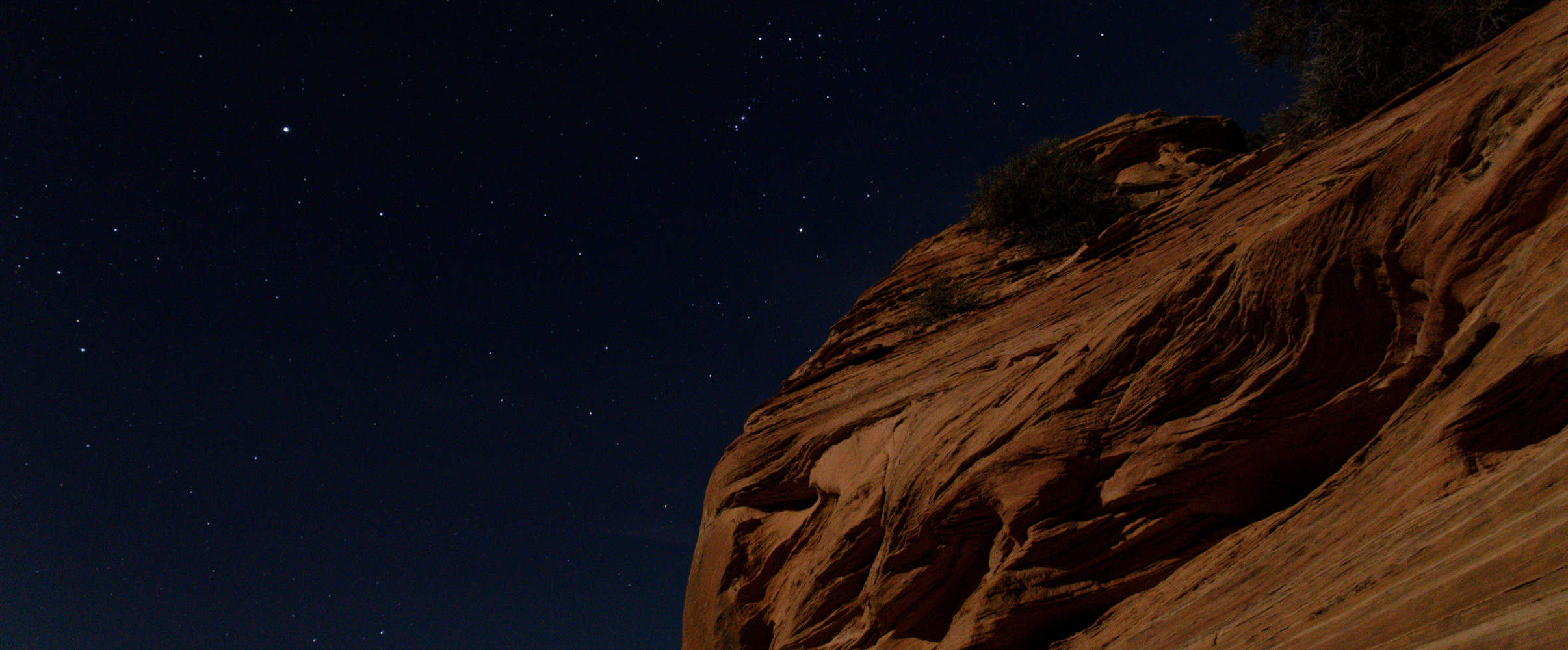 Milky Way galaxy visible over Natural Bridges National Monument in Utah