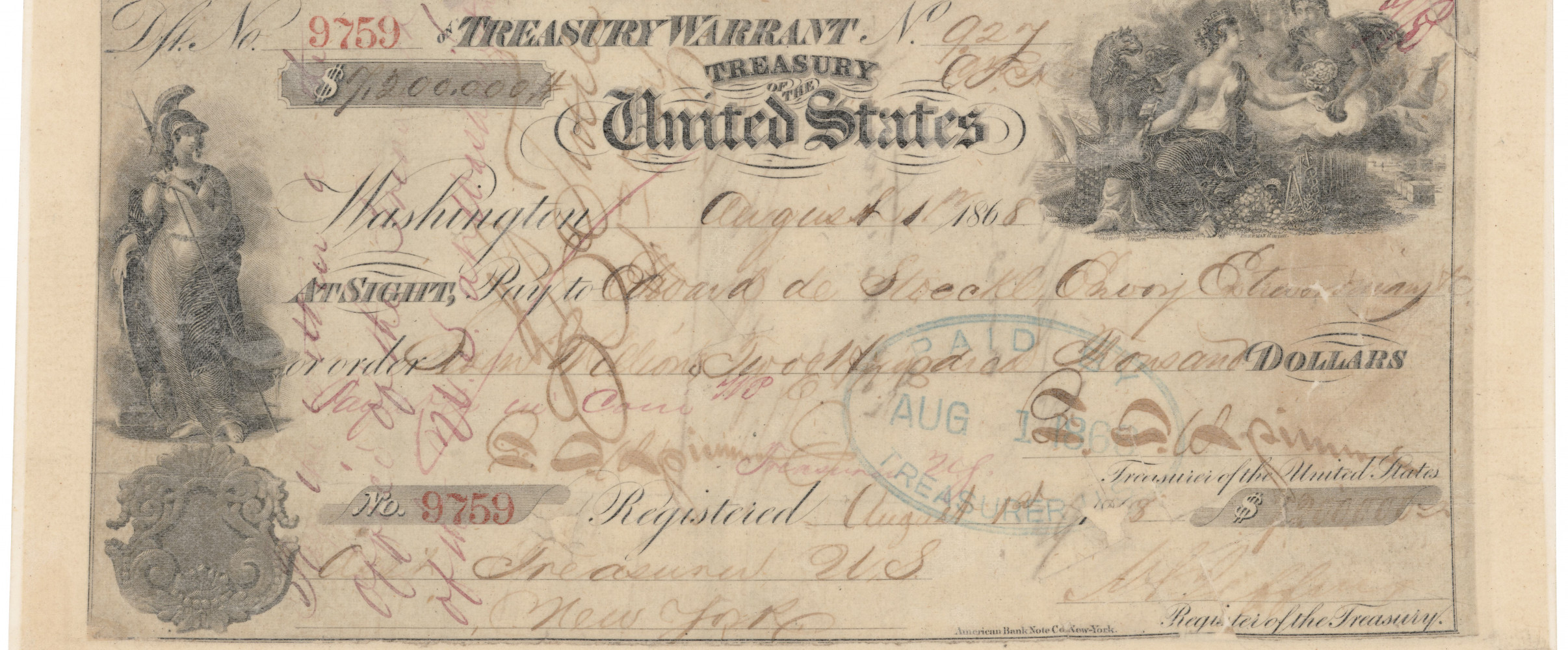 Historical illustration depicting the signing of the Alaska Purchase treaty in 1867