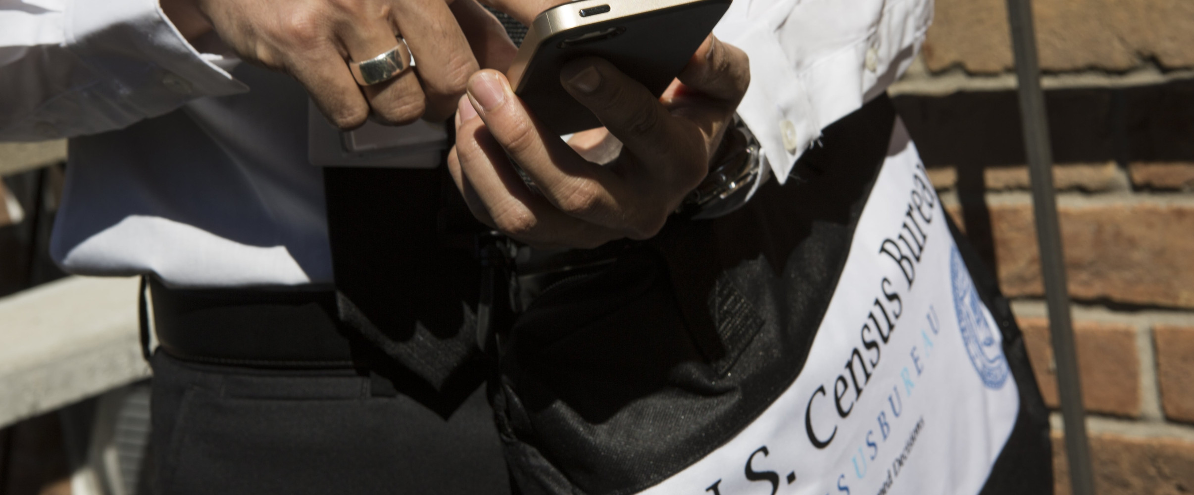 US Census Bureau workers Census Bureau field workers conducting door-to-door population count