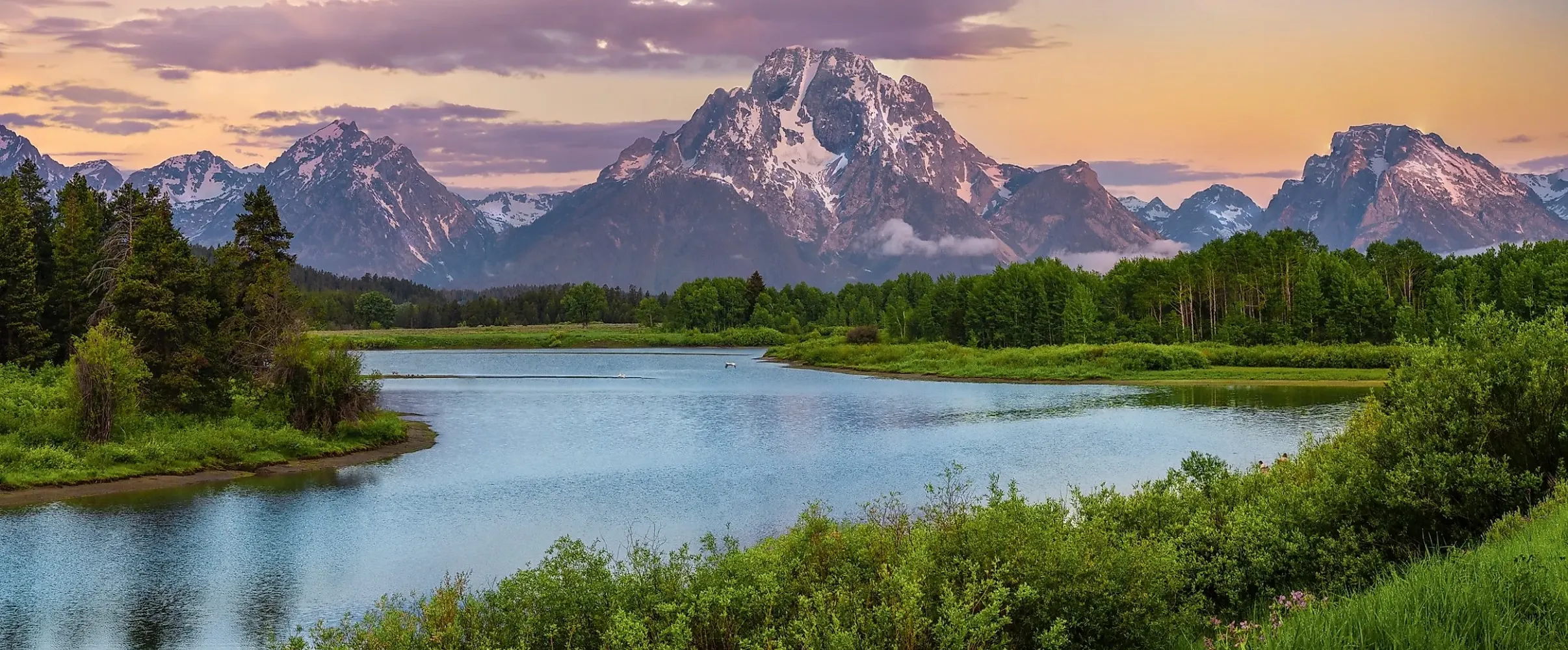 Wyoming landscape Grand Teton Scenic Wyoming landscape with Grand Teton mountains in background