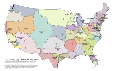 Map of the United States highlighting state borders and neighboring connections