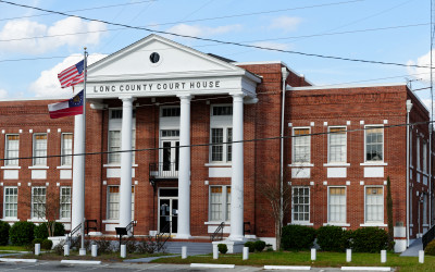 Map showing the division of US states into counties with different colors