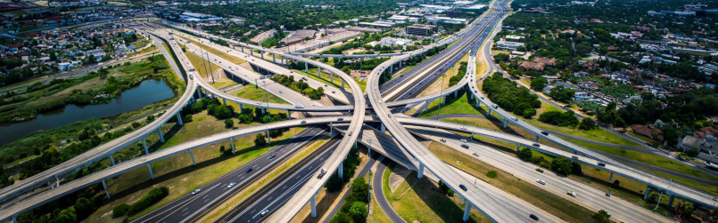 interstate highway system aerial view How Eisenhower's Interstate Highway System Connected All 50 States