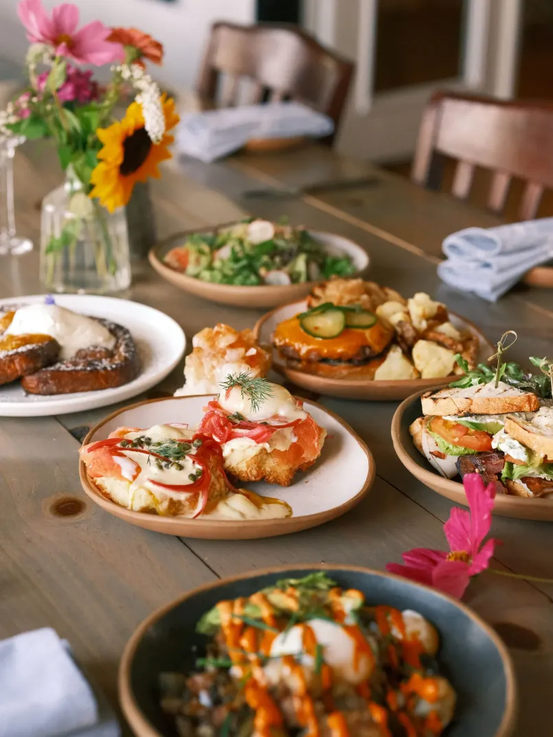 Artfully plated farm-to-table dish featuring local Appalachian ingredients in an Asheville restaurant