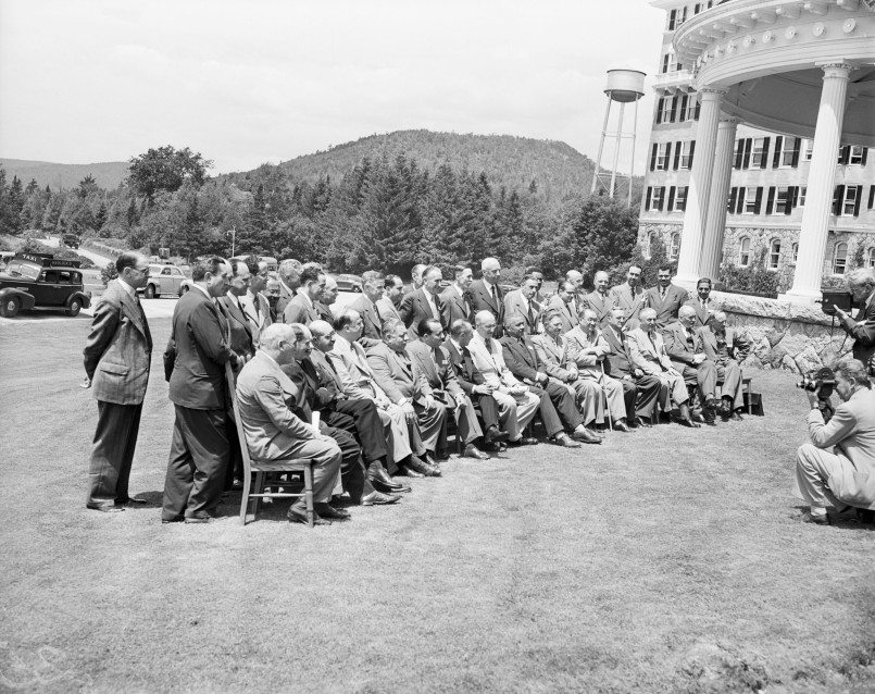 Bretton Woods conference 1944 delegates Delegates at the historic Bretton Woods Conference in New Hampshire