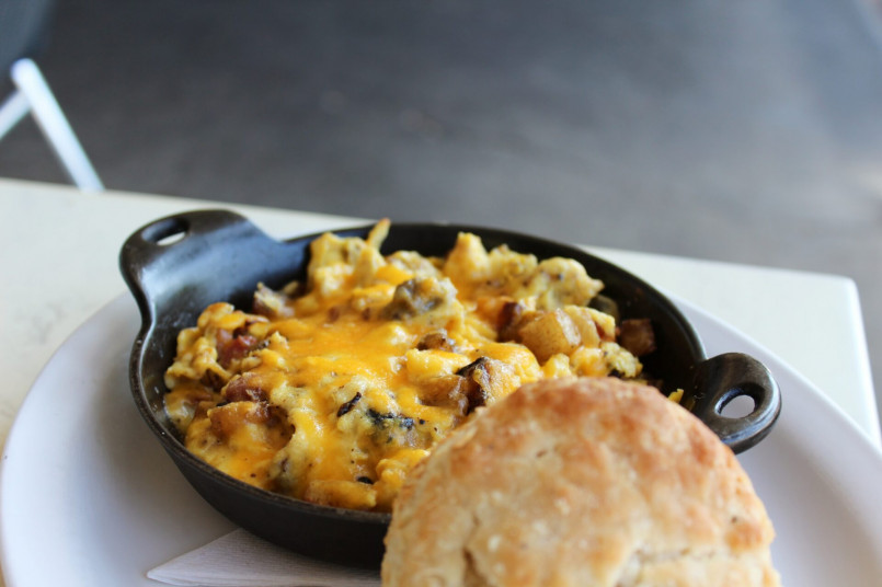 Elegant plate of elevated Southern cuisine with farm-fresh ingredients at an Oxford restaurant