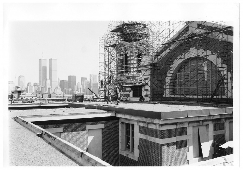 Ellis island 1890s construction Construction of Ellis Island immigration facilities in the 1890s