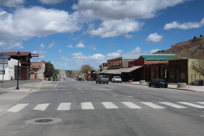 Eureka Nevada historic opera house lonely road Historic restored opera house in Eureka, Nevada along the 'Loneliest Road in America'