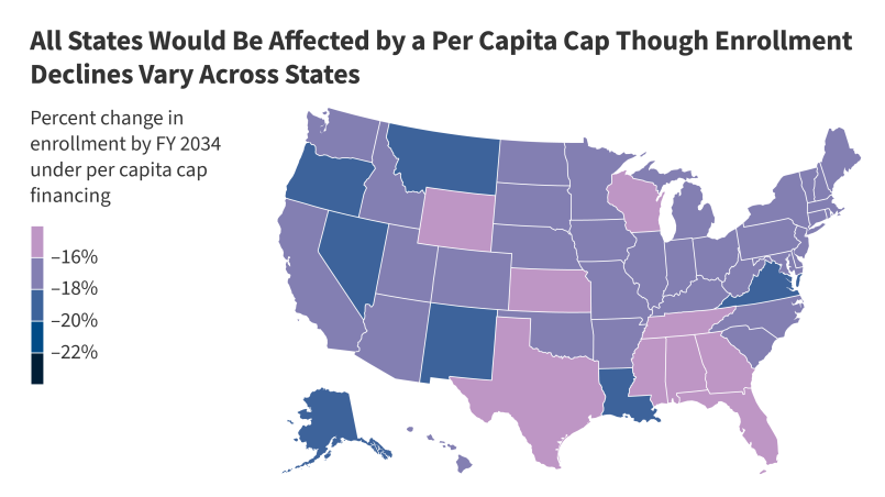 Federal funding distribution map, government spending by state Infographic showing federal funding allocation based on census population data