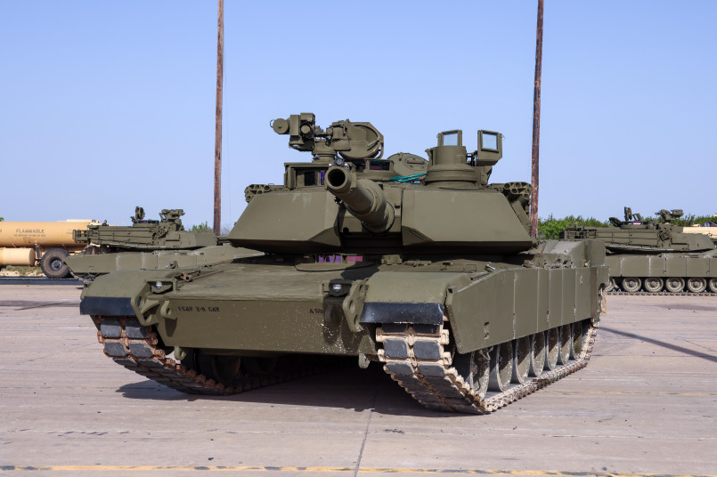 Military tanks conducting training exercises on Fort Cavazos grounds
