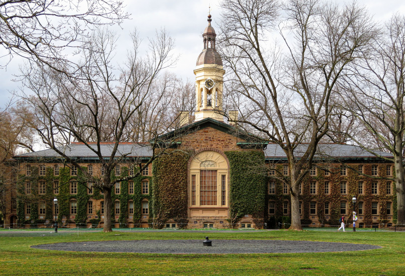 Historic Nassau Hall at Princeton University with its distinctive cupola