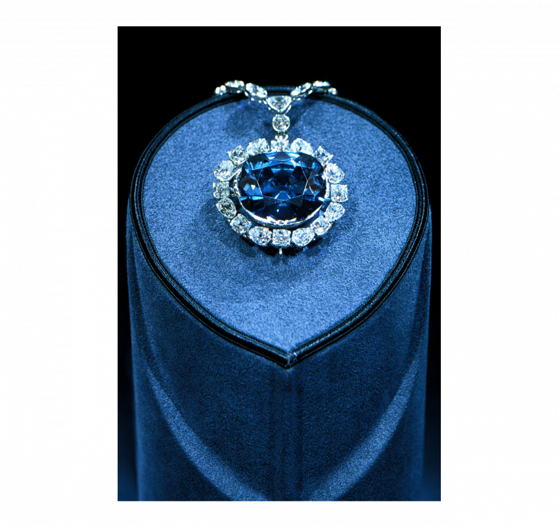Hope Diamond Smithsonian Natural History Museum The famous Hope Diamond displayed in the National Museum of Natural History