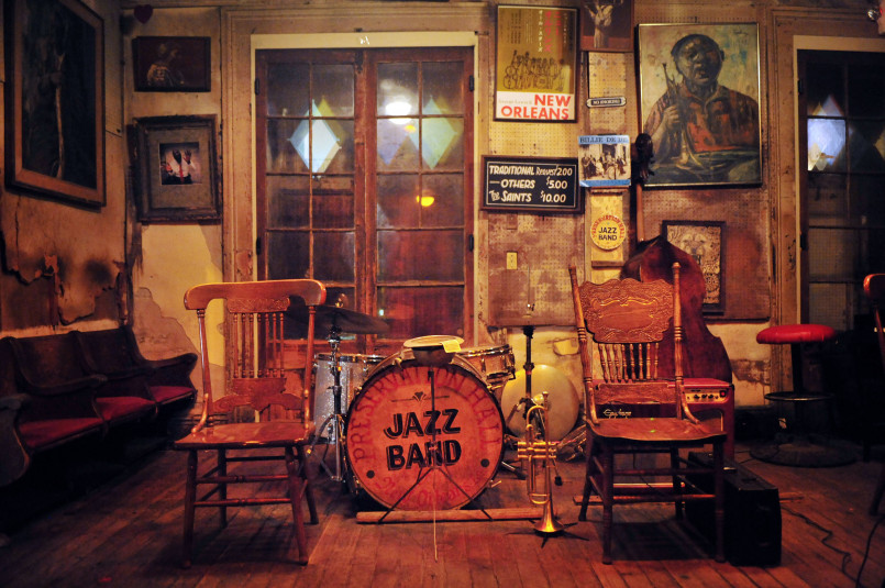 Preservation hall jazz band new orleans Musicians performing traditional jazz at Preservation Hall in New Orleans