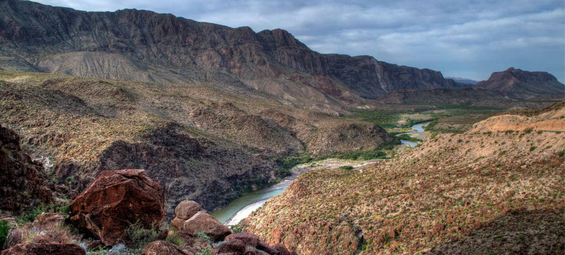 Rugged mountain landscape in Big Bend National Park, Texas