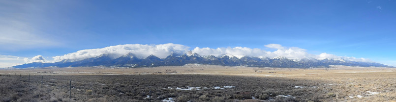 Sangre de cristo mountains colorado Snow-capped Sangre de Cristo mountain range in southern Colorado