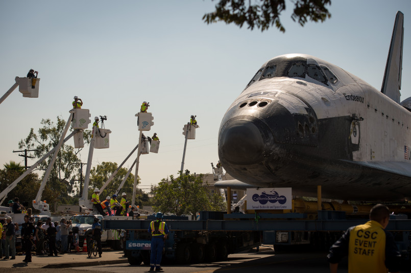 Space Shuttle Endeavour California Science Center The Space Shuttle Endeavour on display at the California Science Center