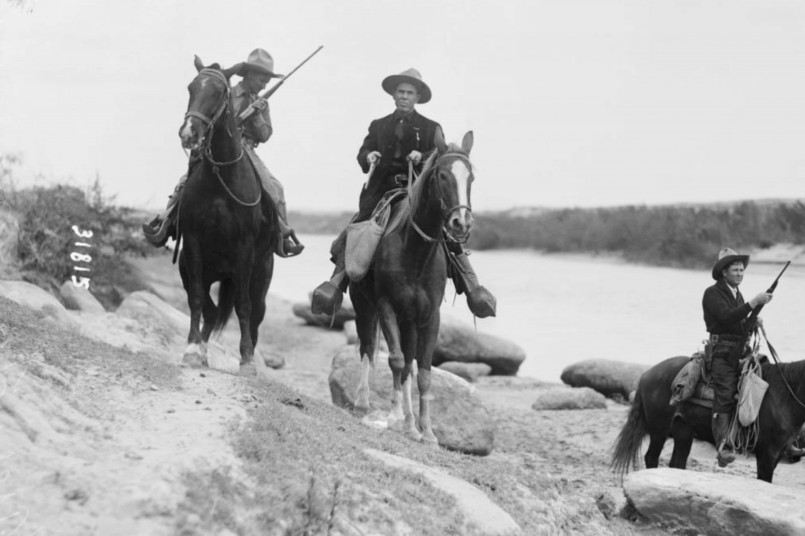 Historical illustration depicting the ceremony marking Texas annexation to the United States in 1845