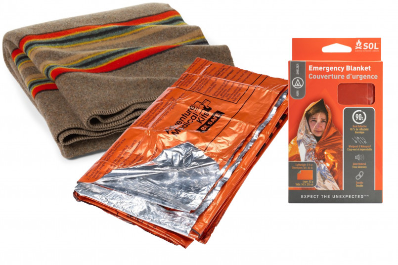 Emergency winter survival kit for vehicles in extreme cold