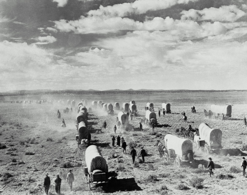 Women homesteaders 1800s western frontier Female homesteaders standing on their claimed land in the American West