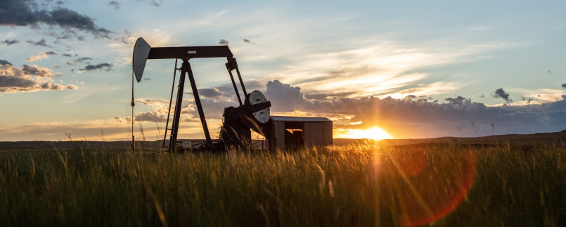 Oil and gas drilling operations in Wyoming's energy sector